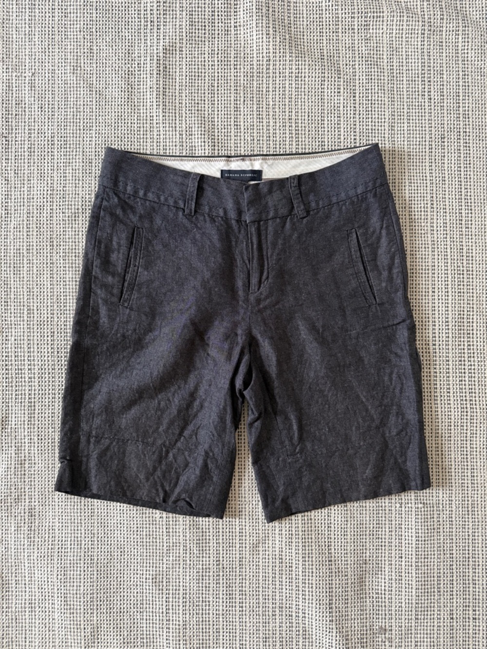 Cotton linen shorts